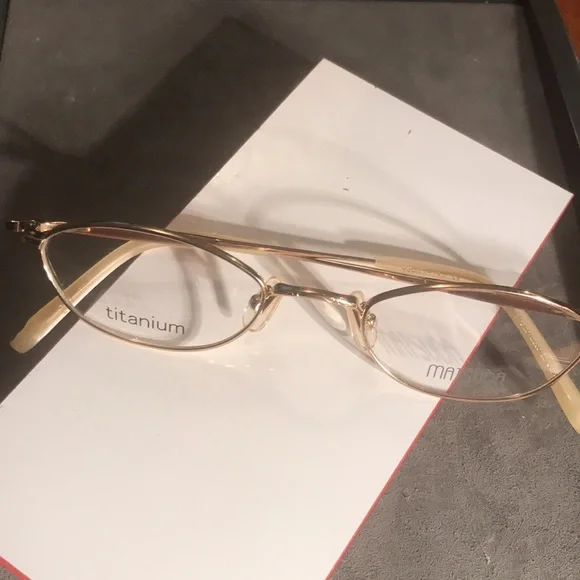 COPY - Matsuda Glasses Gold Titanium Vintage 90s 10225. Never owned, matsuda ca… - Picture 6 of 8